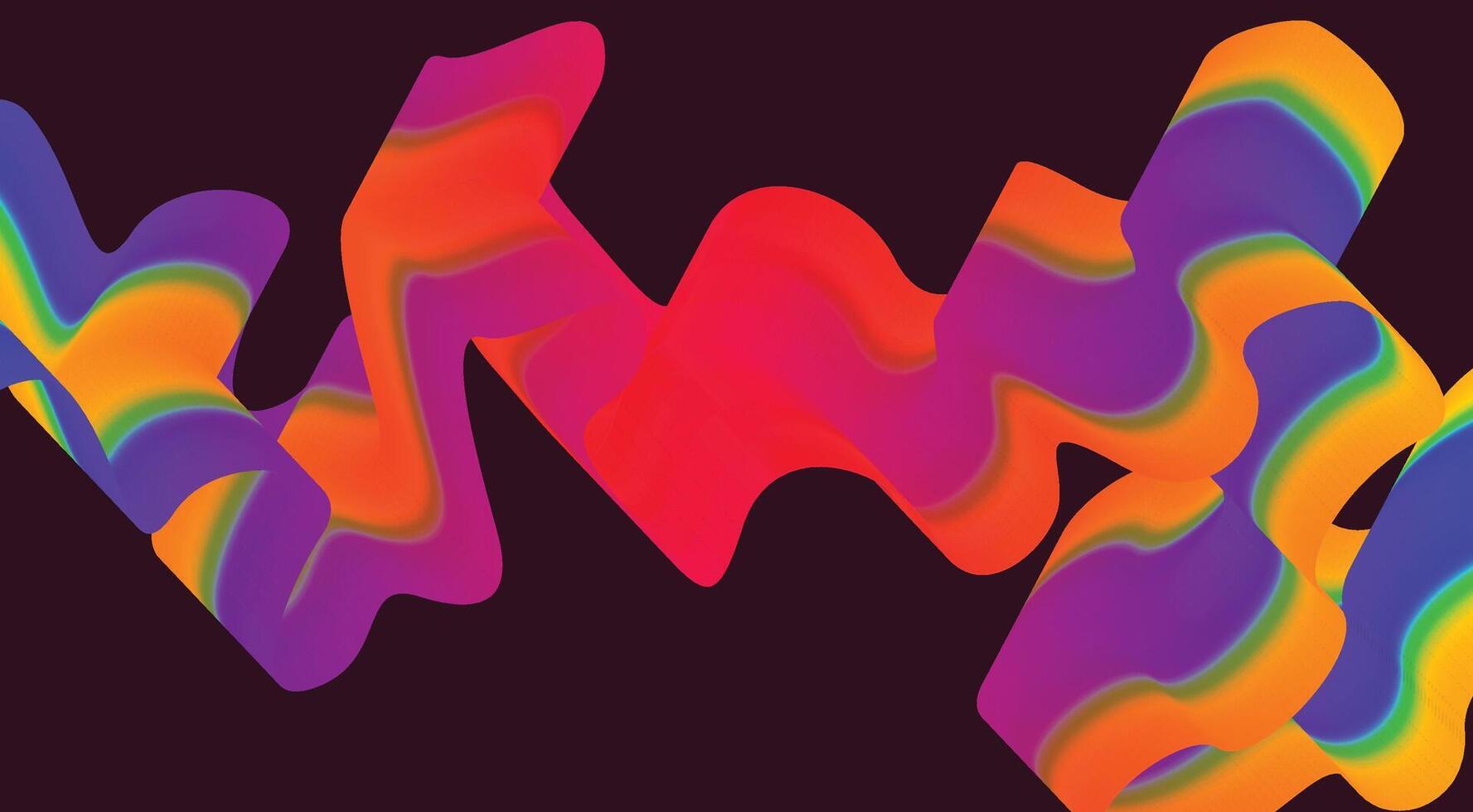 Wavy Blend Lines Abstract Background Maroon Gradient Color Curved Design Illustration vector