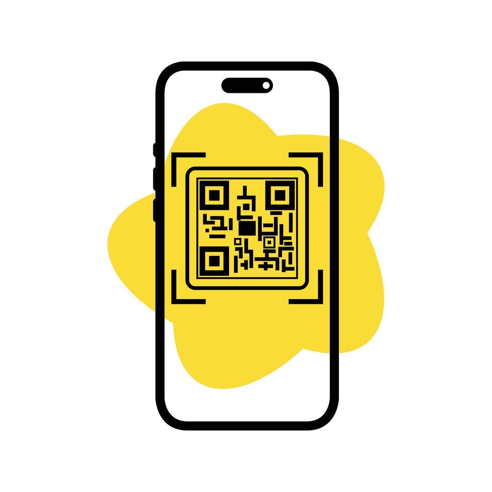 Mobile QR Code Scanner vector
