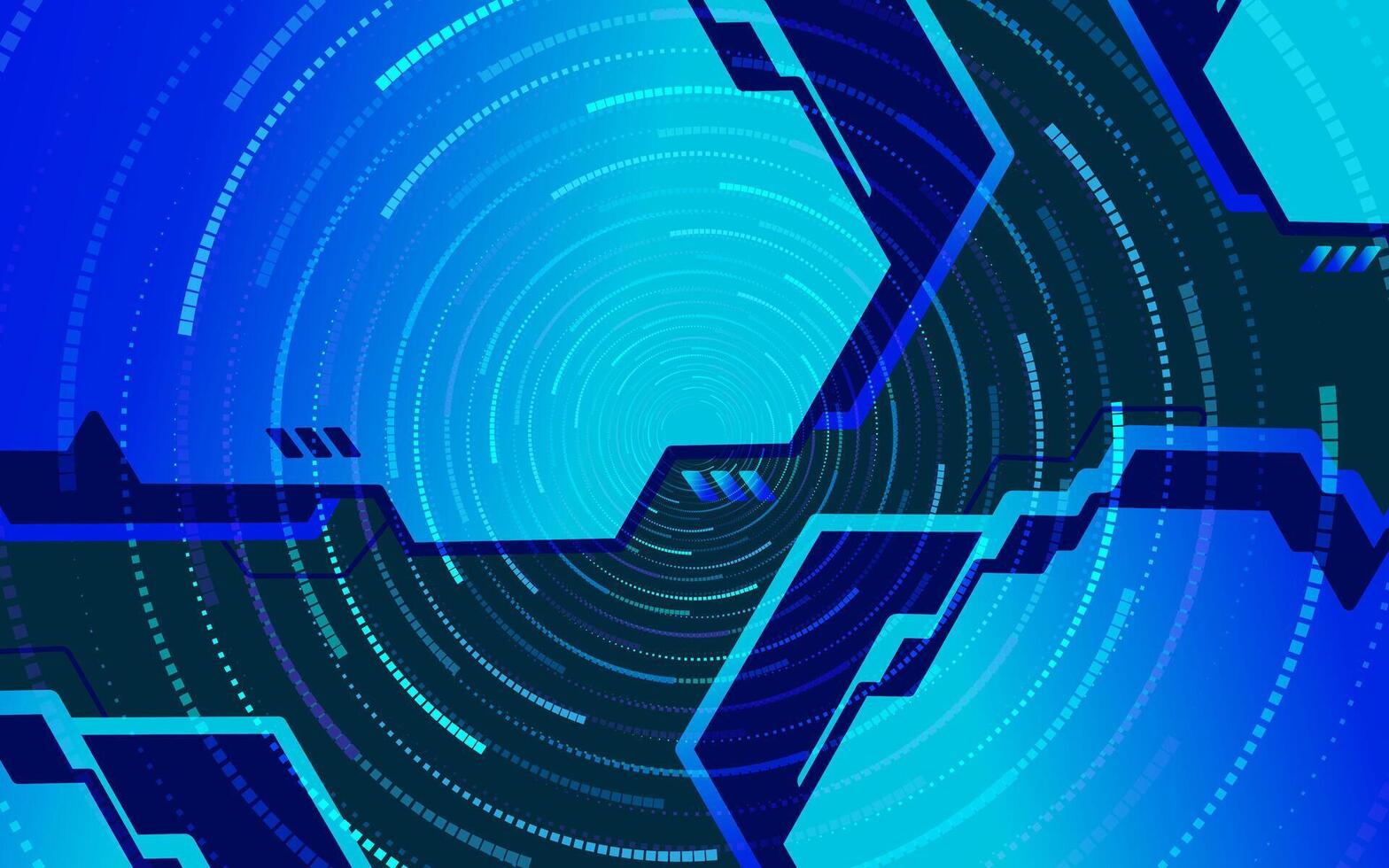 Abstract blue digital background design vector