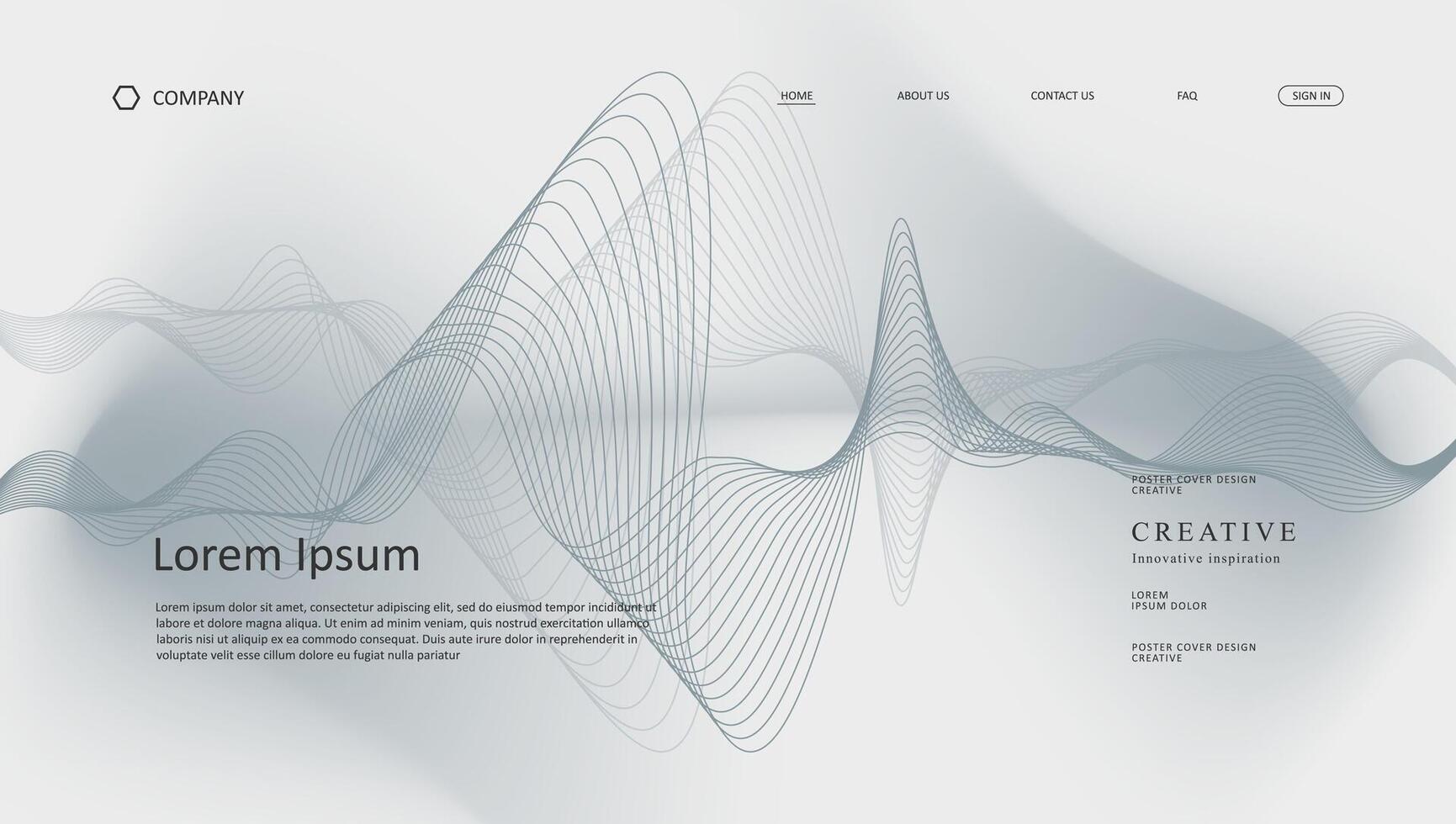 Dynamic wave pattern design for creative projects vector