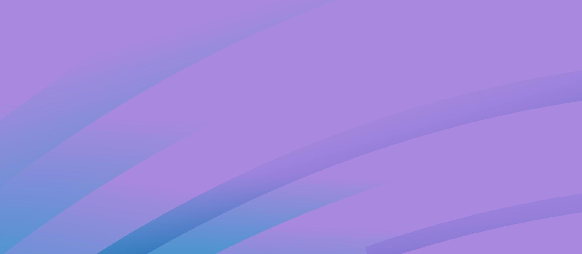 Purple minimal curved lines abstract background with futuristic hi technology vector