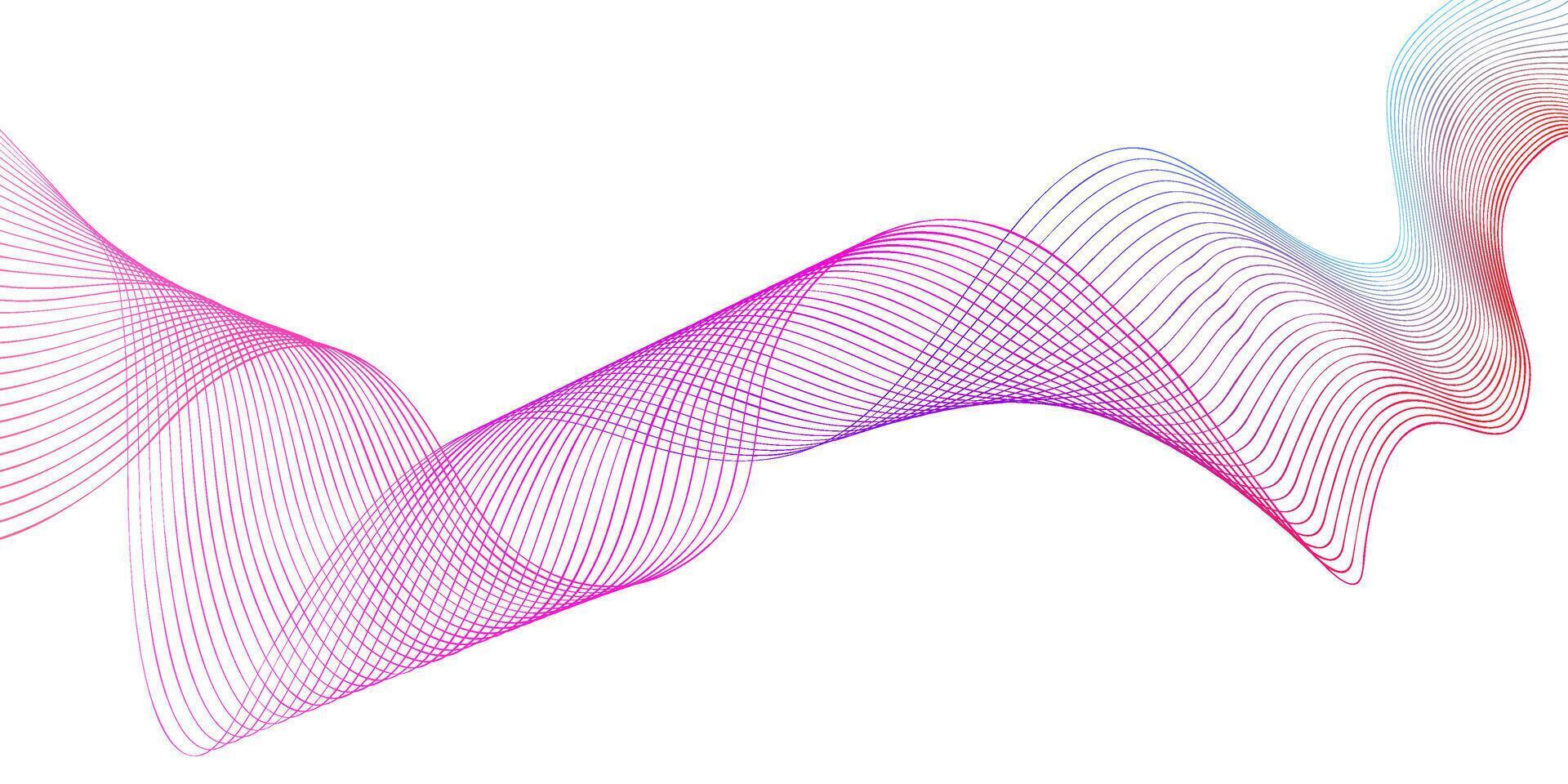 Colorful flowing lines create a vibrant abstract design for modern digital backgrounds and artworks vector