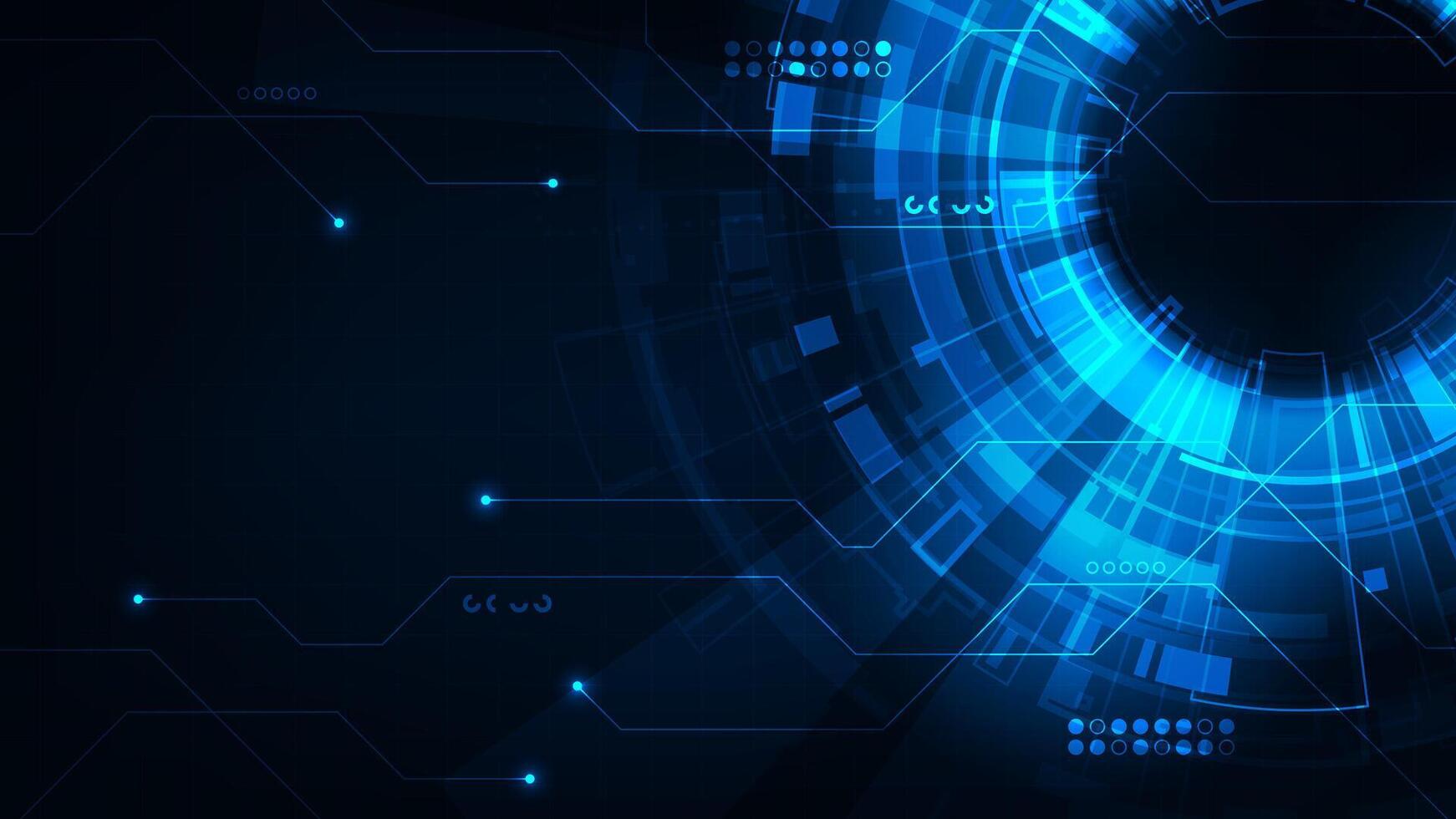 Abstract digital circuit technology futuristic with concept communication vector