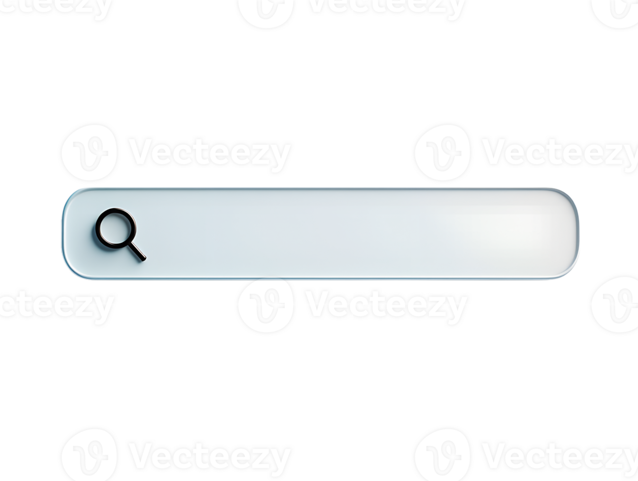 procurar Barra interface ui elemento com lupa ícone, limpar \ limpo branco entrada campo isolado em transparente fundo png