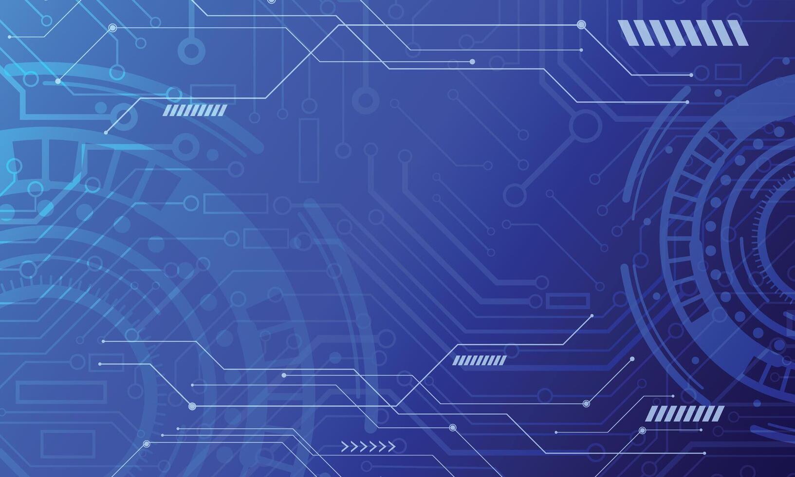 Abstract blue technology background design vector