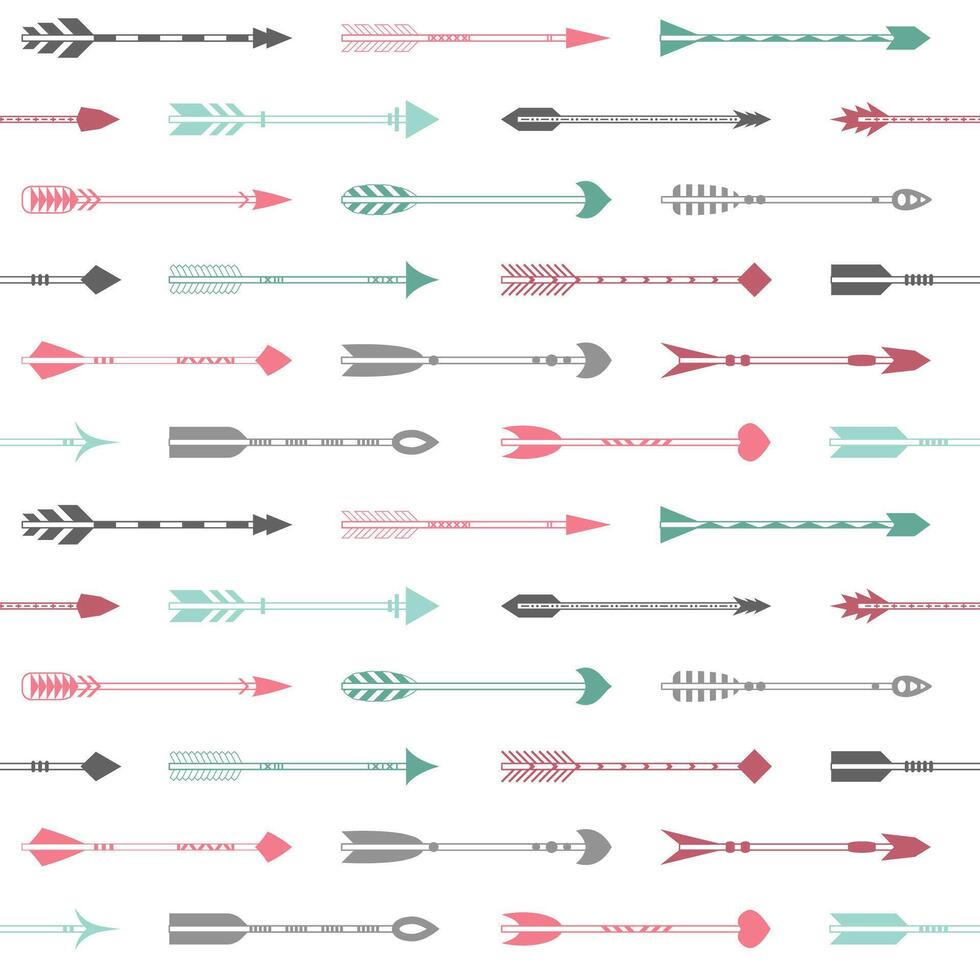 Seamless pattern with colorful arrows vector