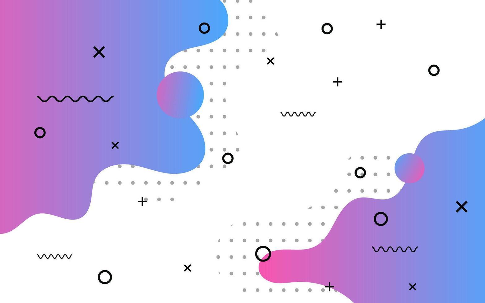 Colorful abstract design with shapes vector