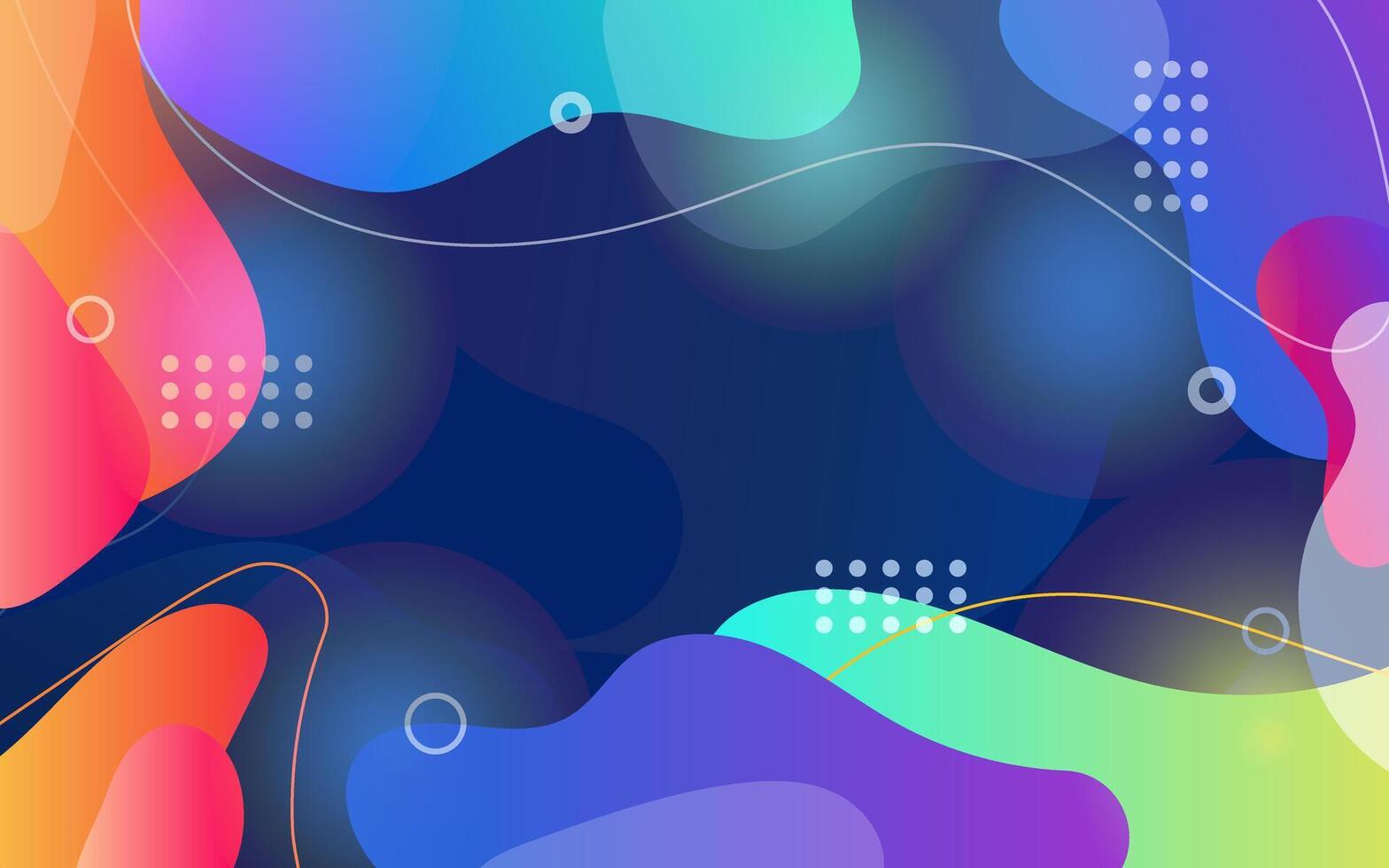 Gradient background with colorful geometric patterns vector