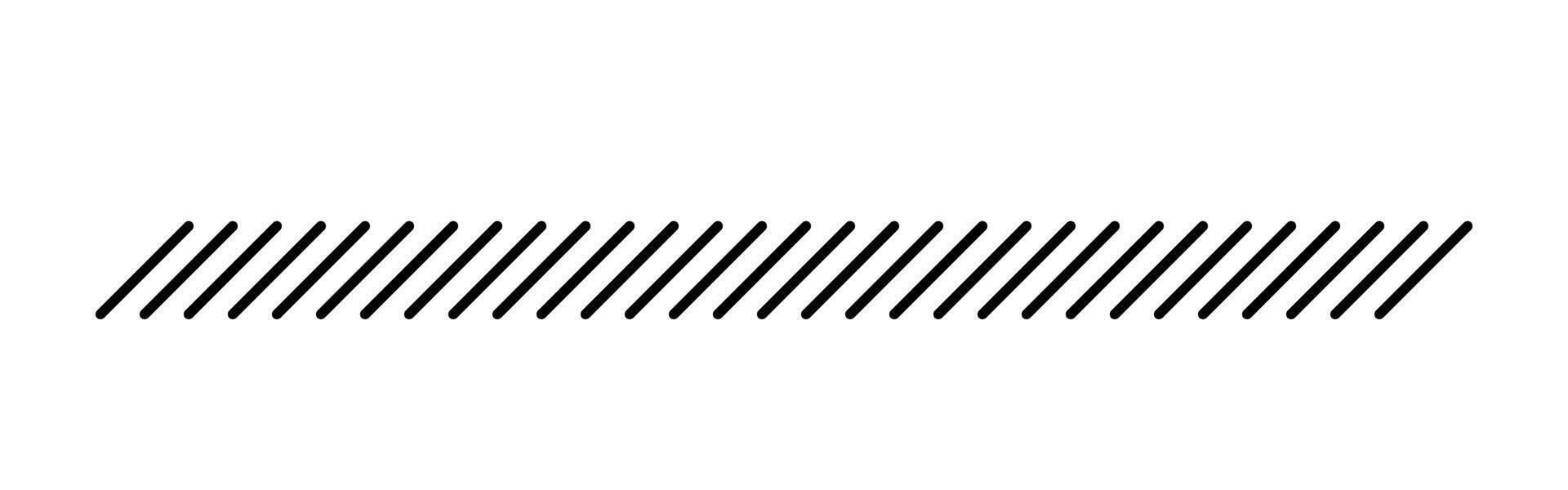 Slash line border. Diagonal parallel lines divider strip. Tilt strip geometric abstract border. Slash vector