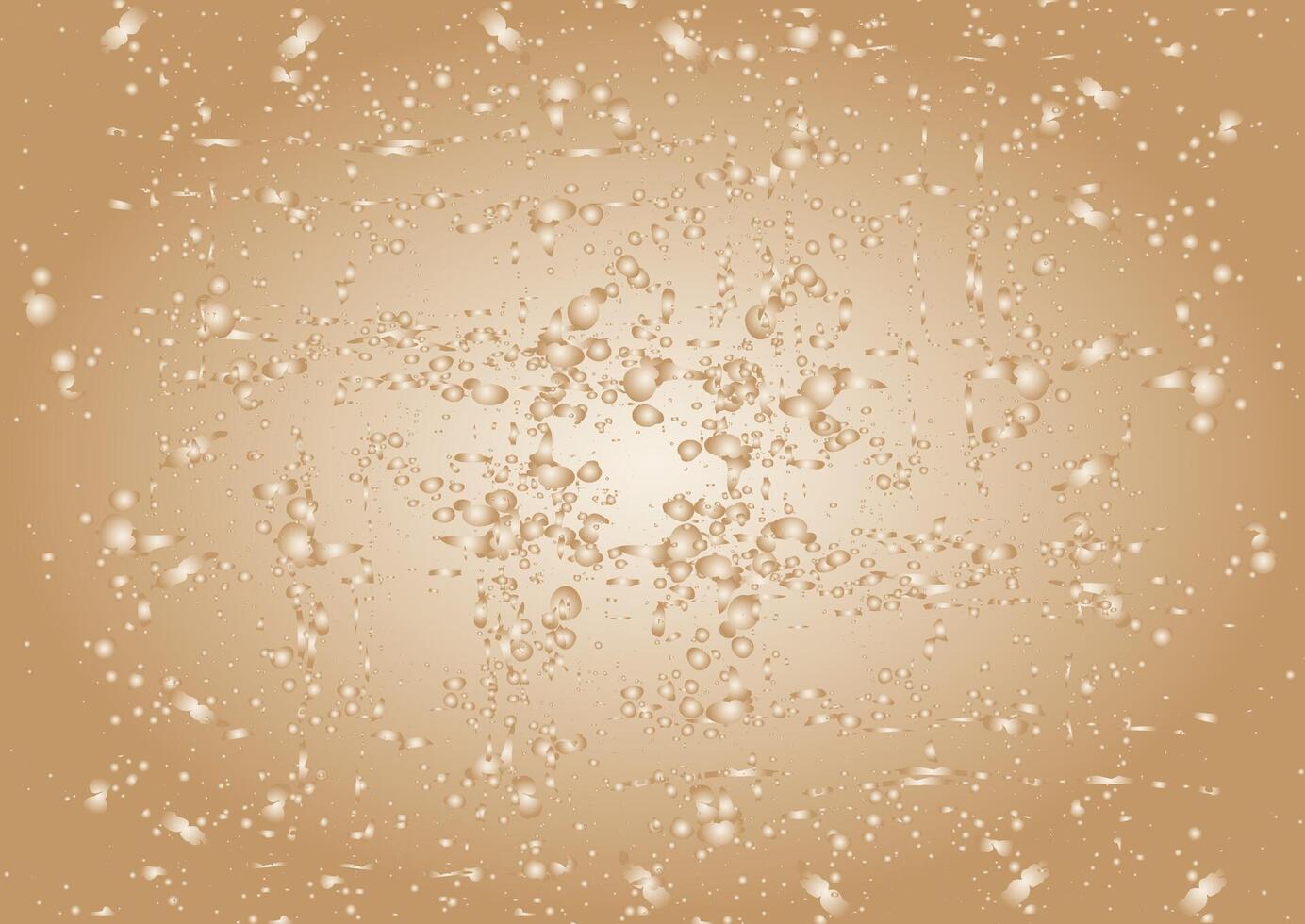Abstract bubble effect on a brown gradient background, abstract background with bubbles. vector