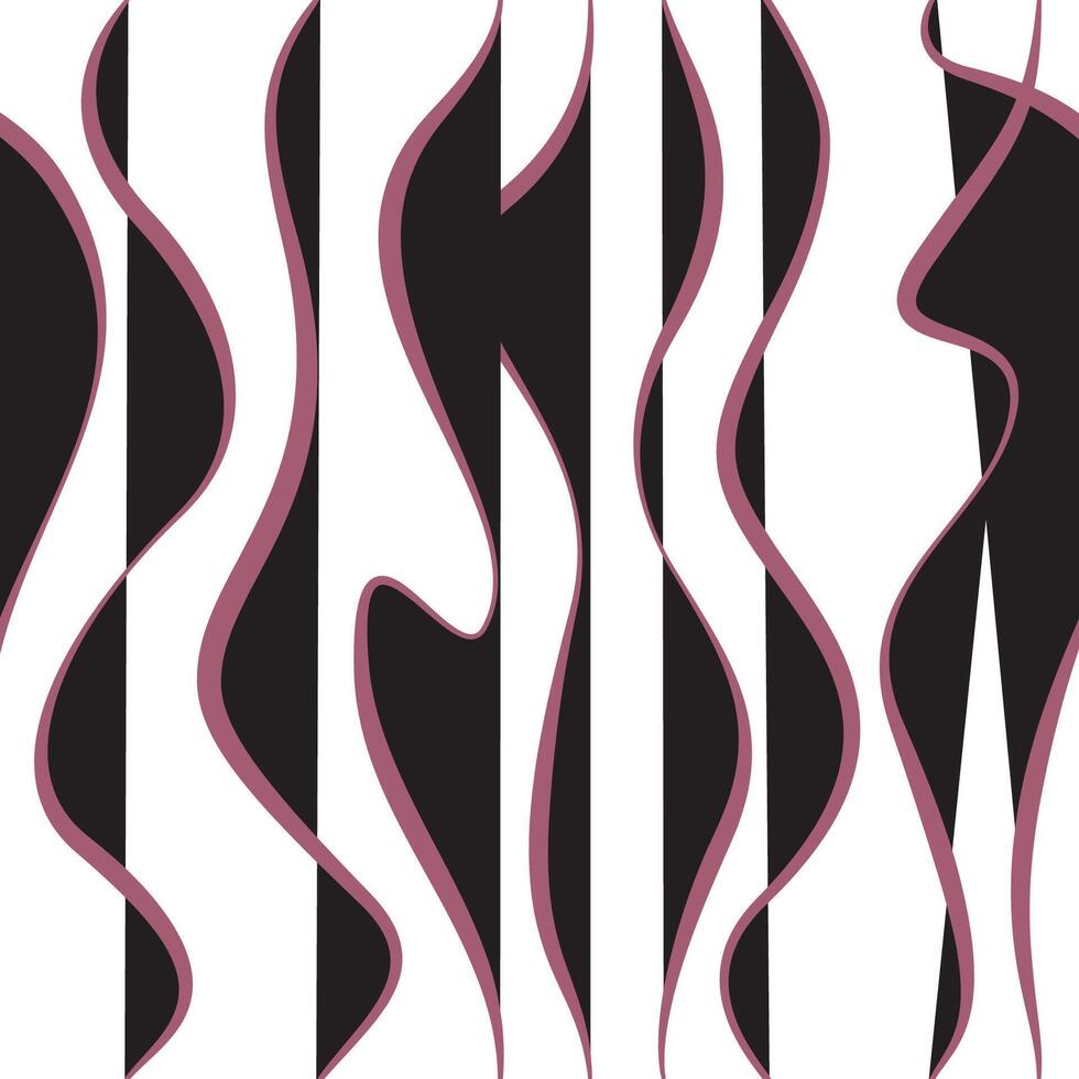 Seamless pattern with wavy lines. Repeating decorative texture. Wave background. Simple linear graphic. vector