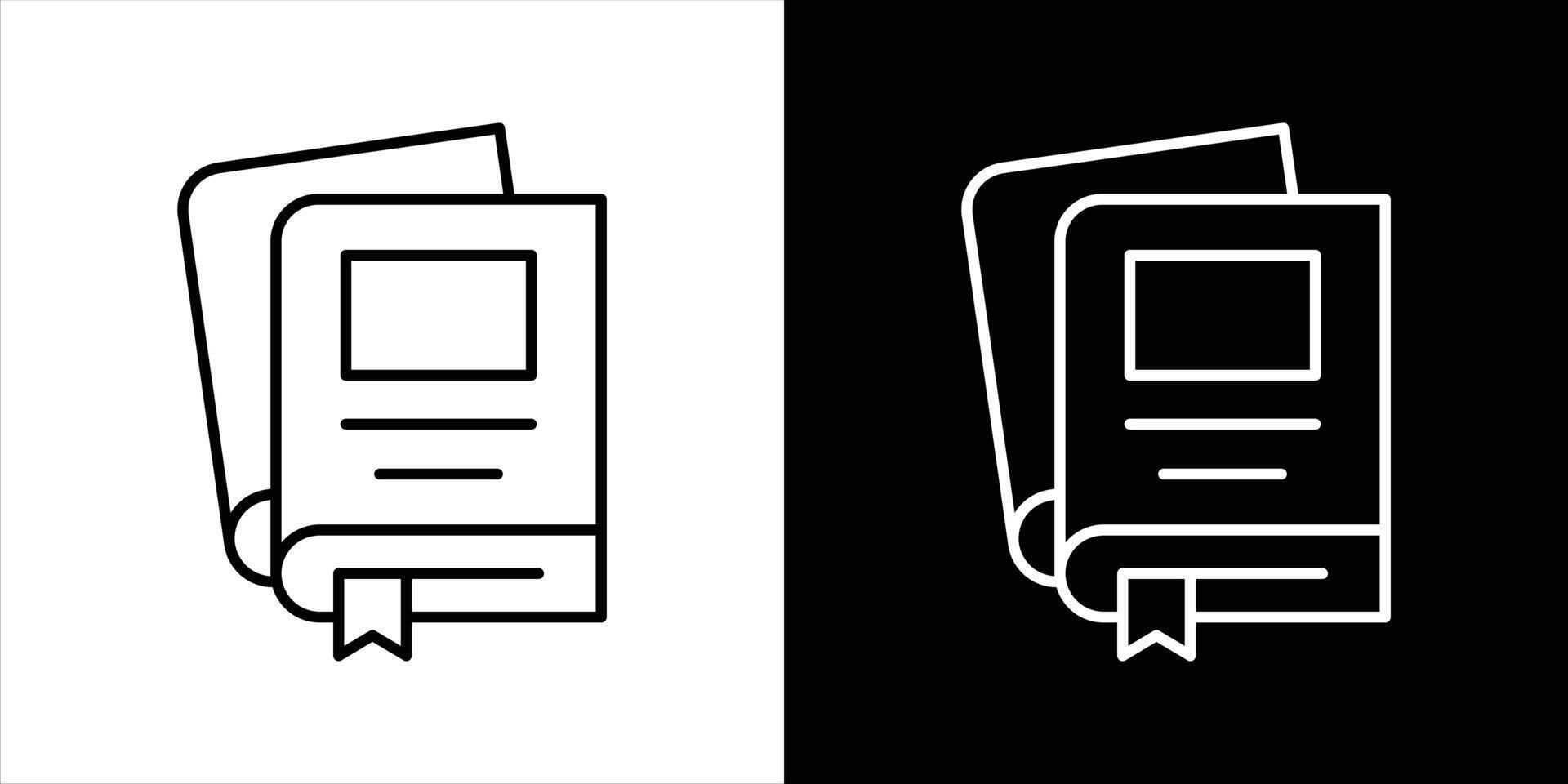 bookmark the knowledge icon. contain educational platform, reading apps, digital libraries thin line icon symbol sign for your app web vector
