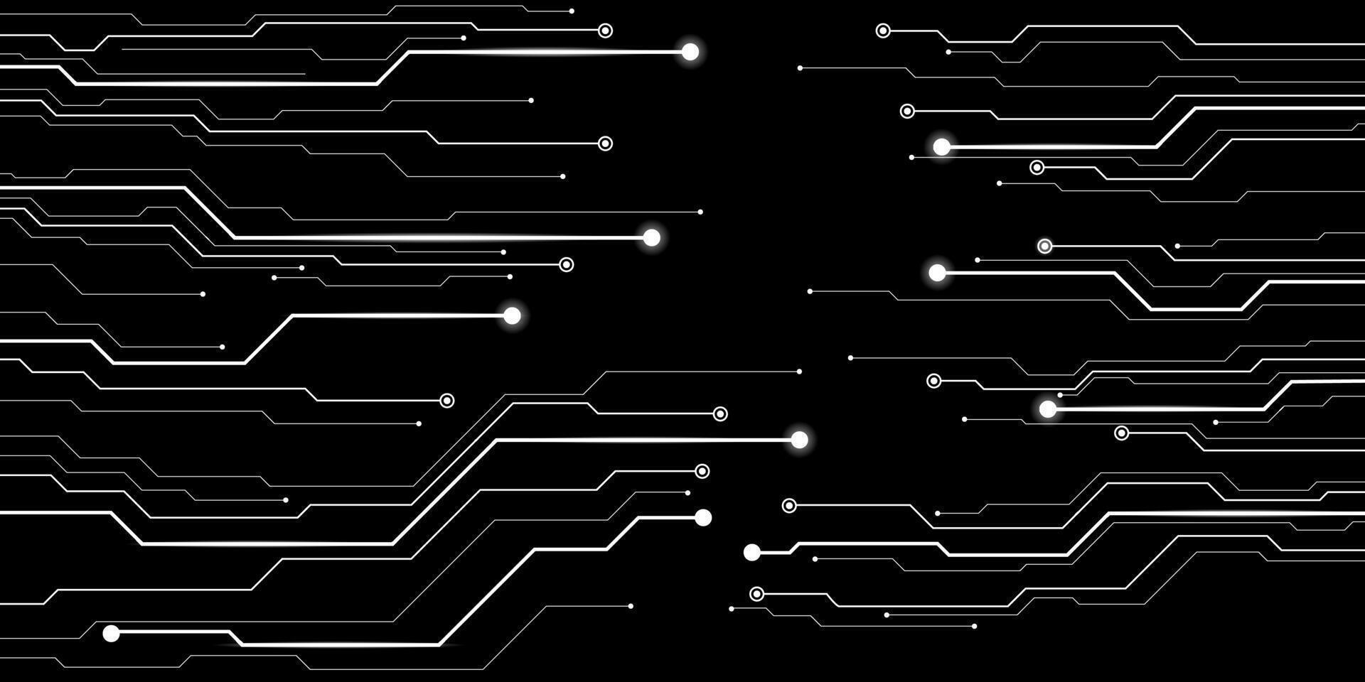 Technology circuit line black and white simple background. Technology background. eps 10 vector
