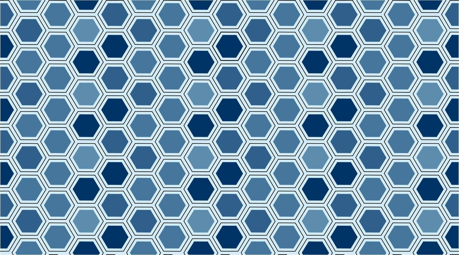azul hexagonal modelo. resumen hexagonal estructuras vector