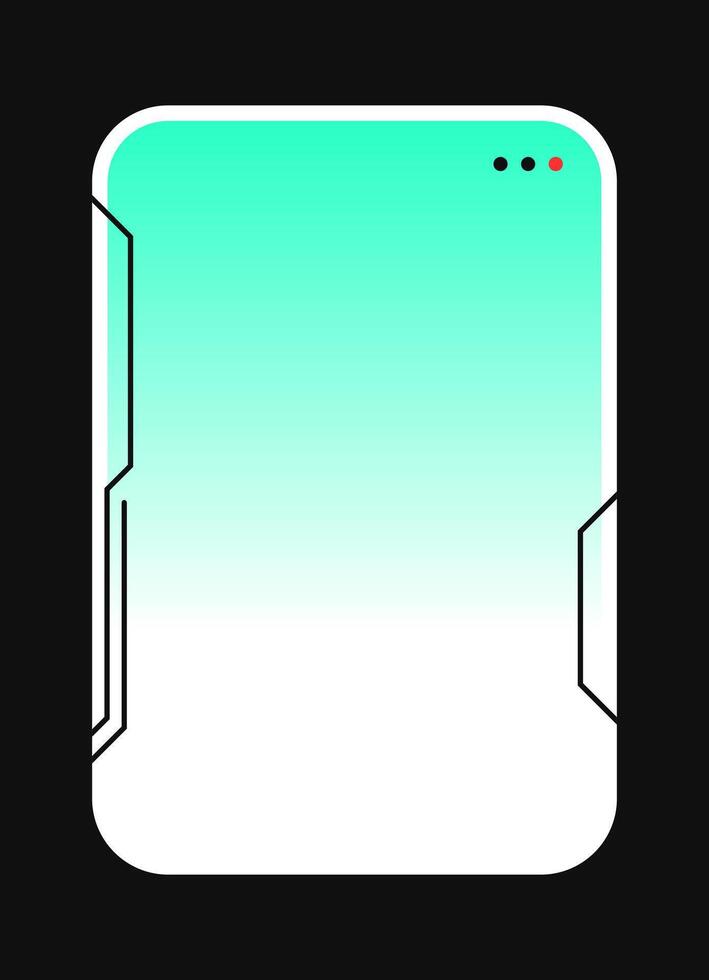 Minimal Card with Rounded Corners. Modern Web Component vector