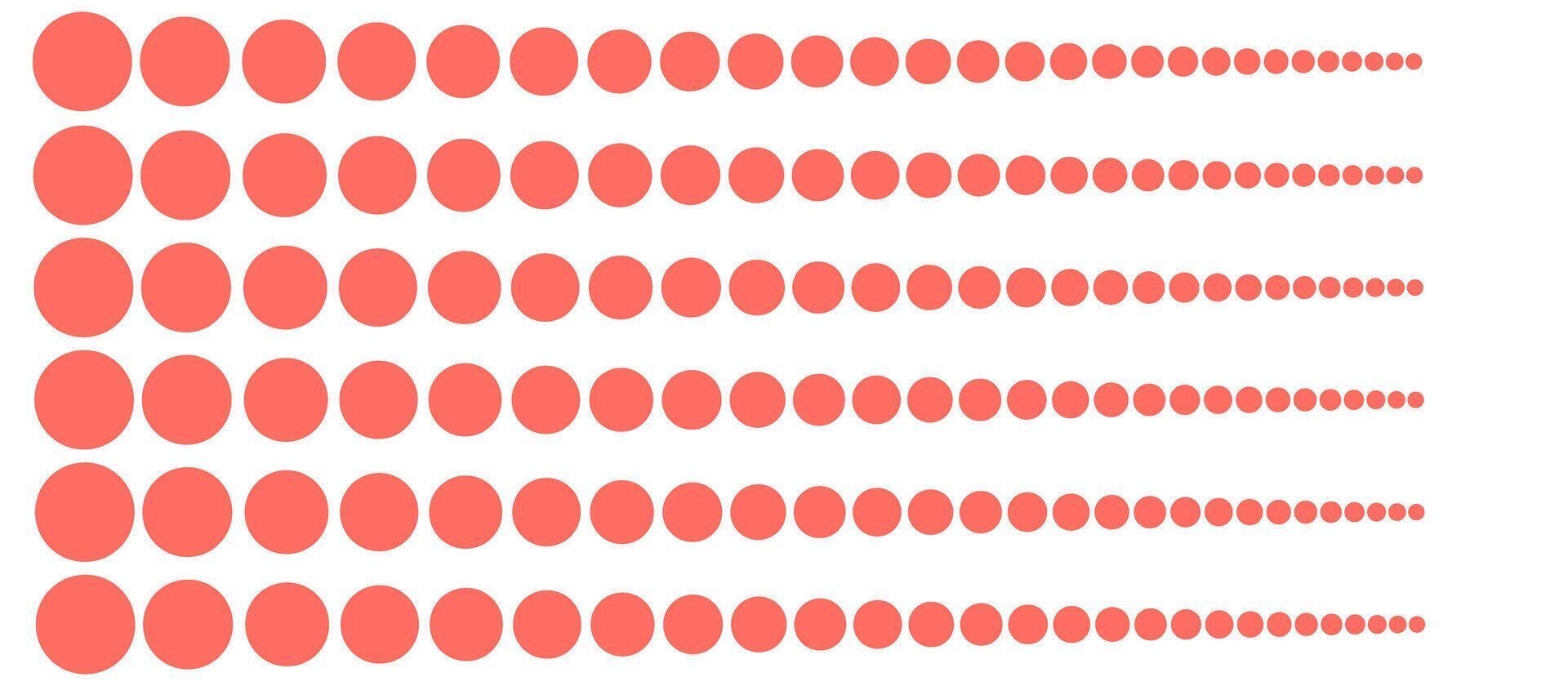 Dynamic red gradient dots pattern, ideal for backgrounds, modern web design, and abstract branding. vector