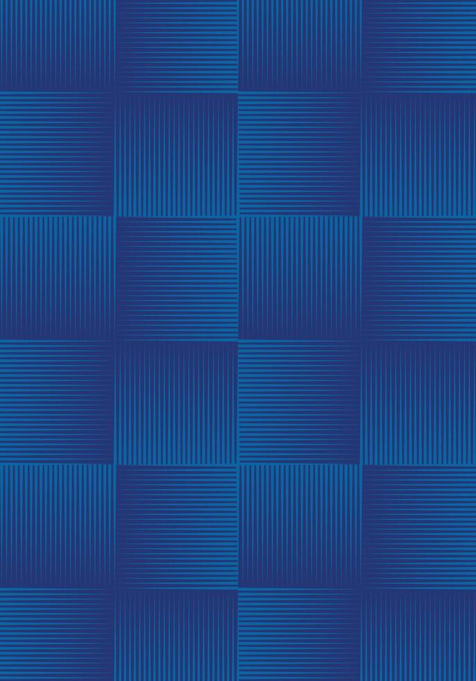 Blue outline pattern background with vertical and horizontal shapes vector