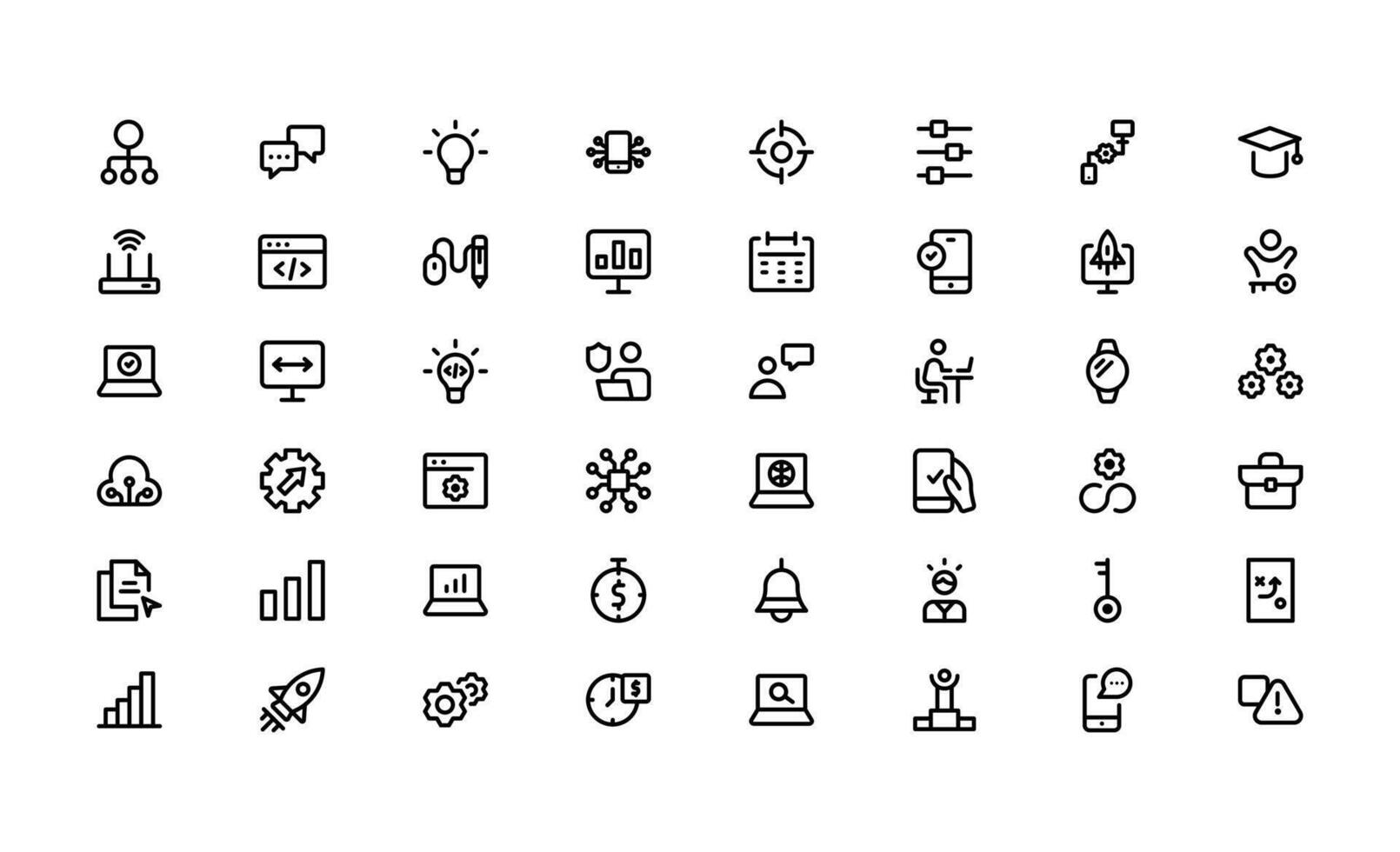 Line icon collection for design purposes vector