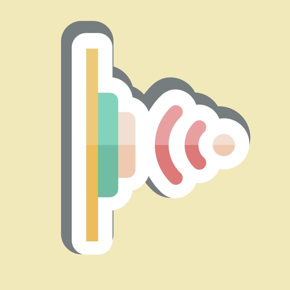 Sticker Proximity Sensor. related to Sensors symbol. design editable vector