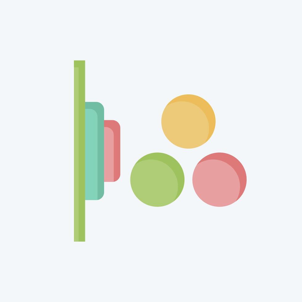 Icon Color Sensor. related to Sensors symbol. flat style. design editable vector