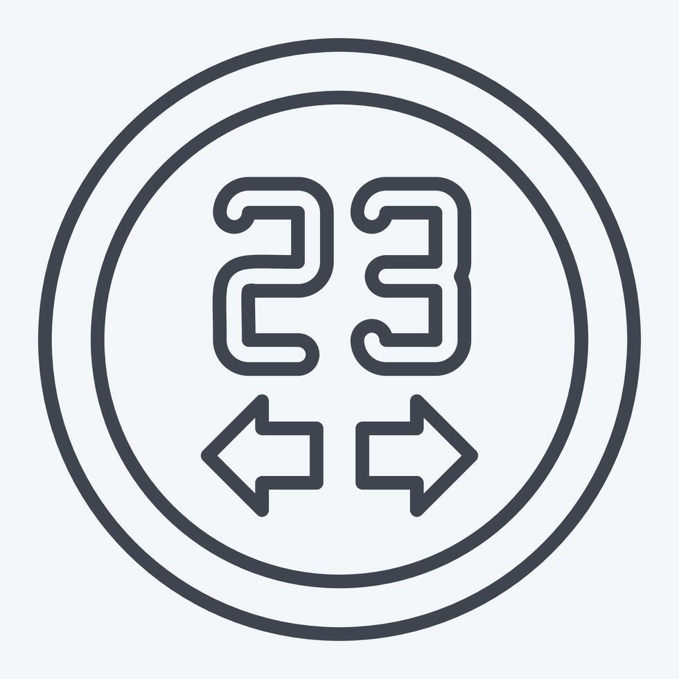 Icon Thermostats. related to Sensors symbol. line style. design editable vector