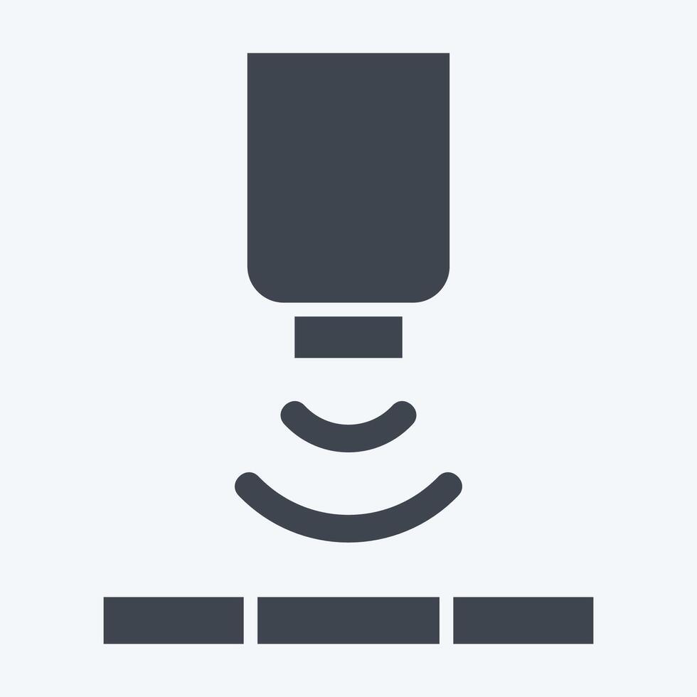 Icon Solor Sensor. related to Sensors symbol. glyph style. design editable vector