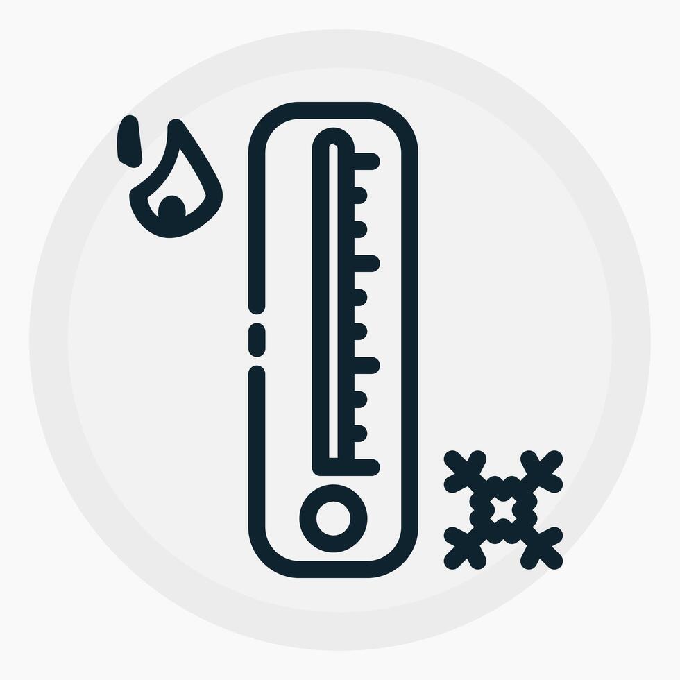 Smart Thermostat Icon in line style. Perfect for apps, websites, UI UX, presentations, or infographics. Editable illustration file with clean design and modern design. vector