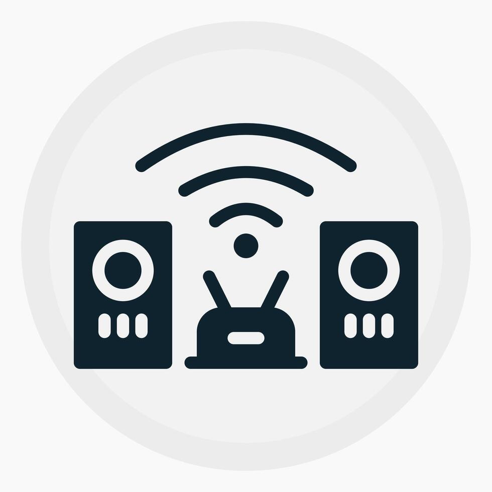 Voice Assistant Icon in glyph style. Perfect for apps, websites, UI UX, presentations, or infographics. Editable illustration file with clean design and modern design. vector