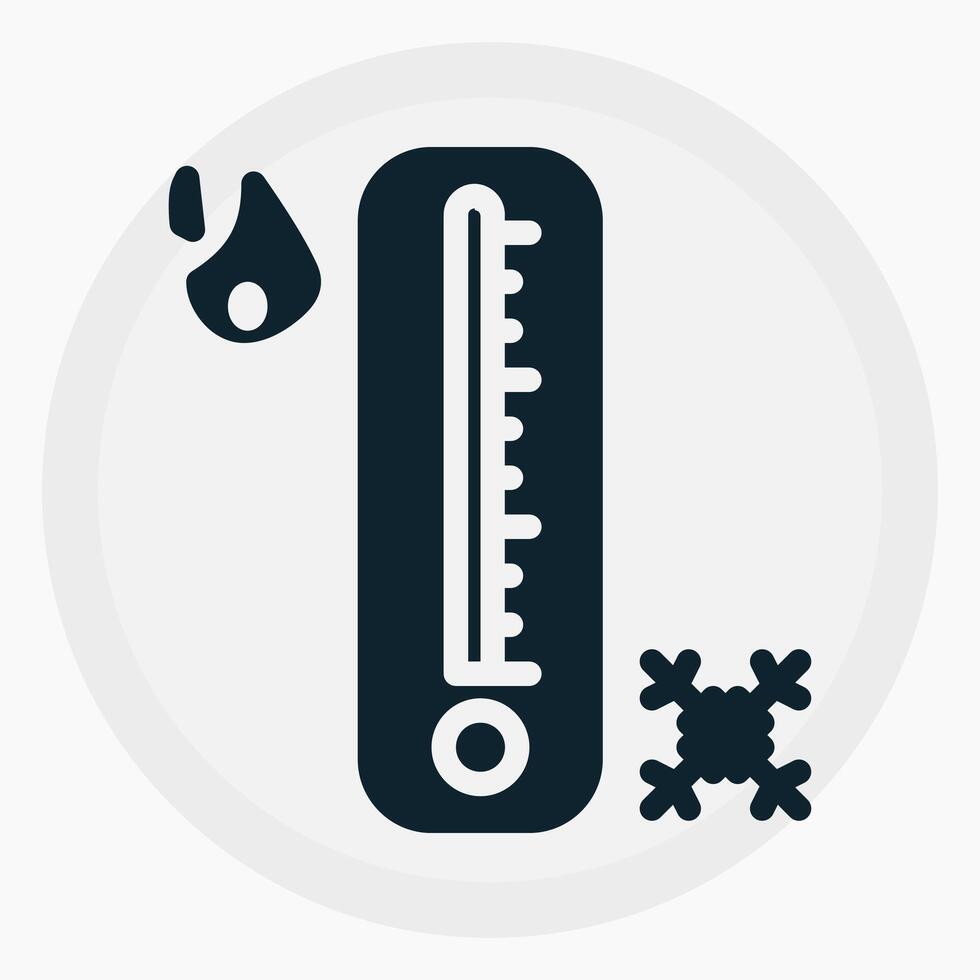 Smart Thermostat Icon in glyph style. Perfect for apps, websites, UI UX, presentations, or infographics. Editable illustration file with clean design and modern design. vector