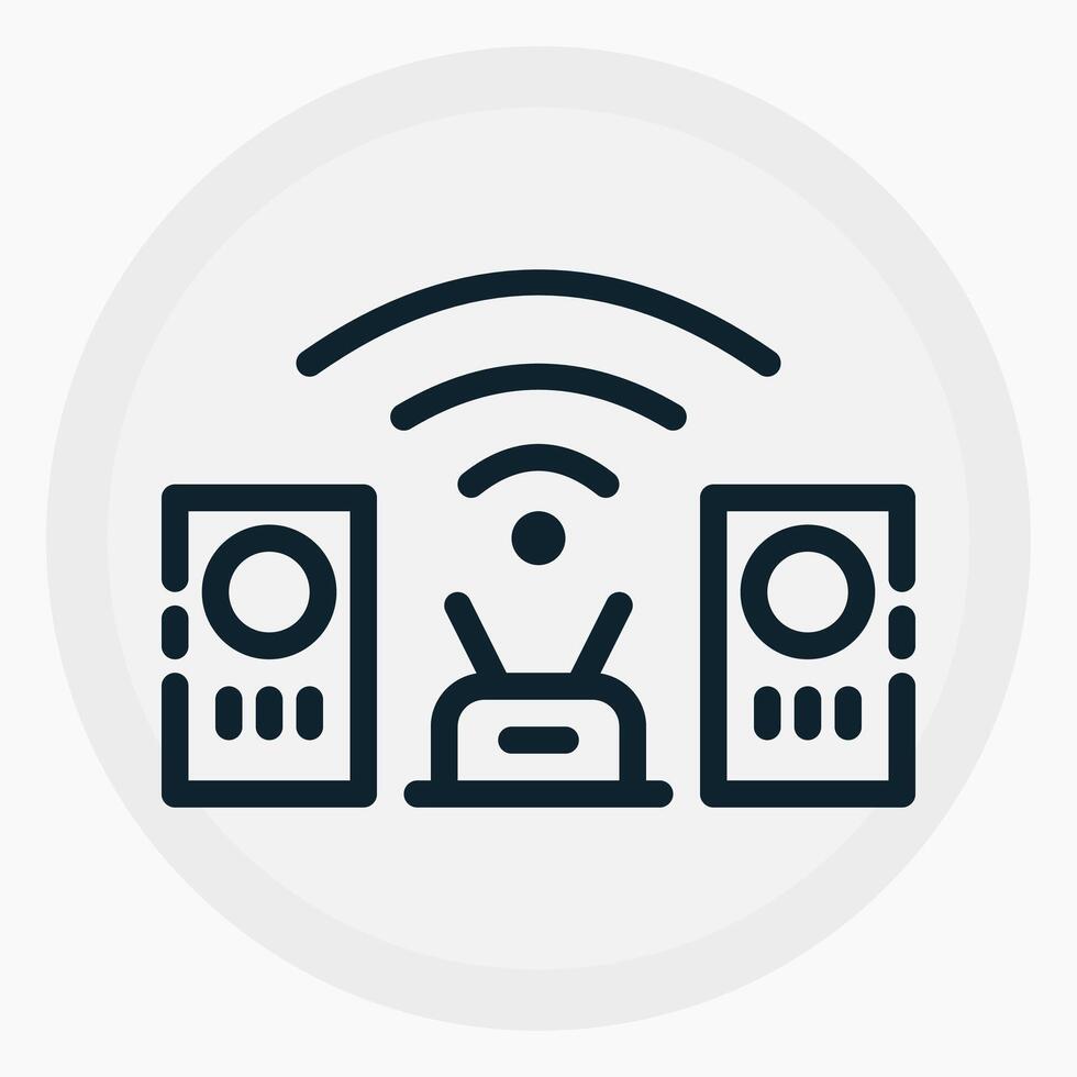 Voice Assistant Icon in line style. Perfect for apps, websites, UI UX, presentations, or infographics. Editable illustration file with clean design and modern design. vector