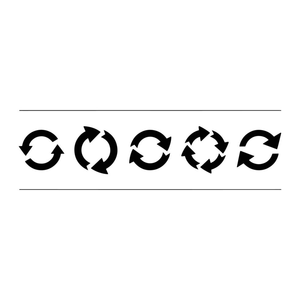 Circular arrow symbols circular arrows refresh vector