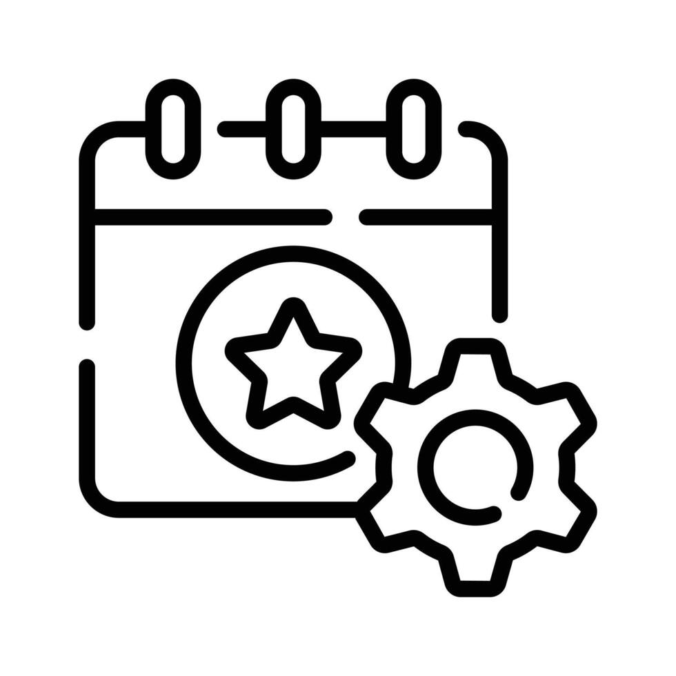 Get a glimpse of this linear event management icon vector