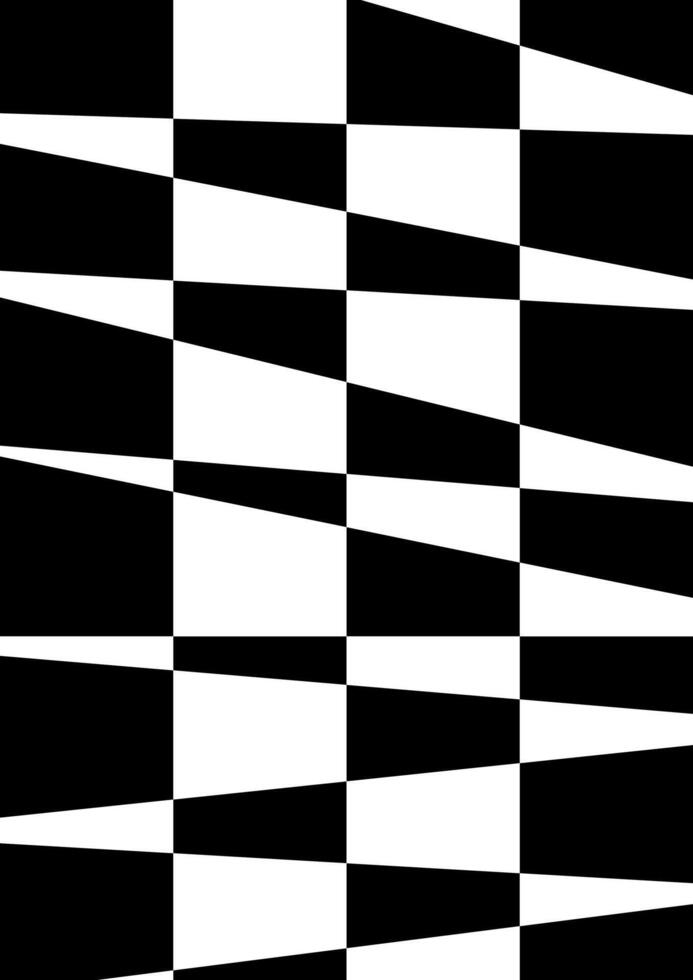 Abstract geometric pattern of black and white triangles arranged in a grid. Creates a modern, dynamic, and visually engaging texture. vector