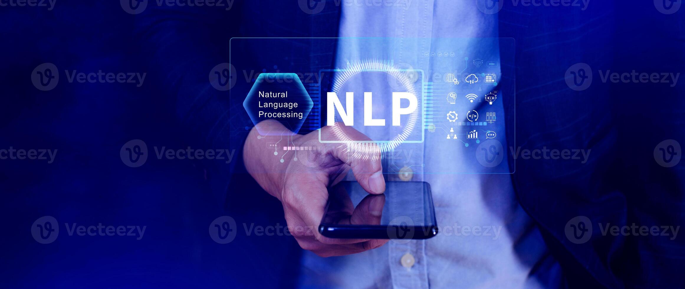 nlp concepto, natural idioma Procesando, neural red, nlp entrenamiento, neuro lingüístico programación, ai artificial inteligencia, datos ciencia, nlp foto
