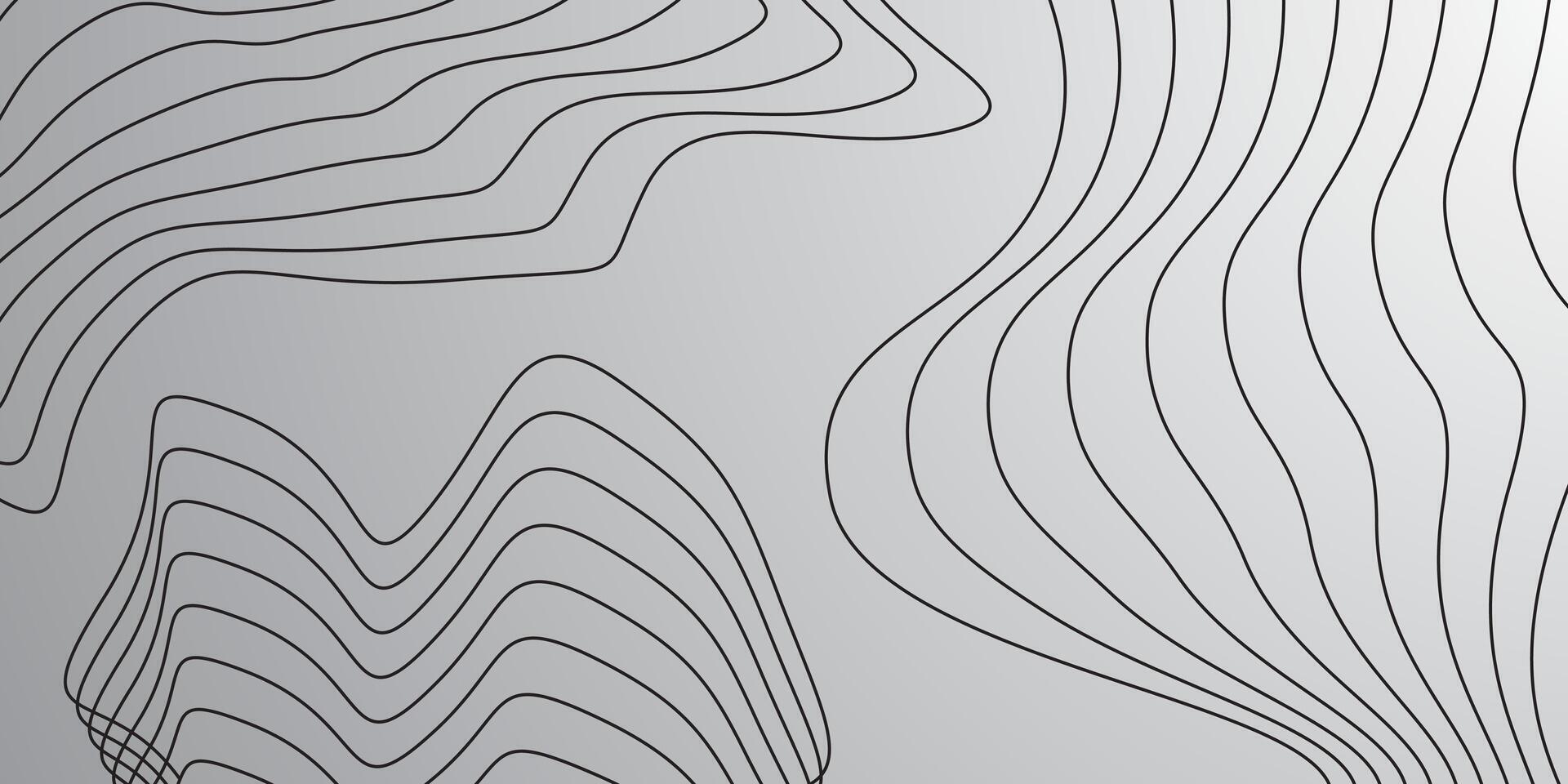 Illustration of some abstract contour lines or topographic patterns vector