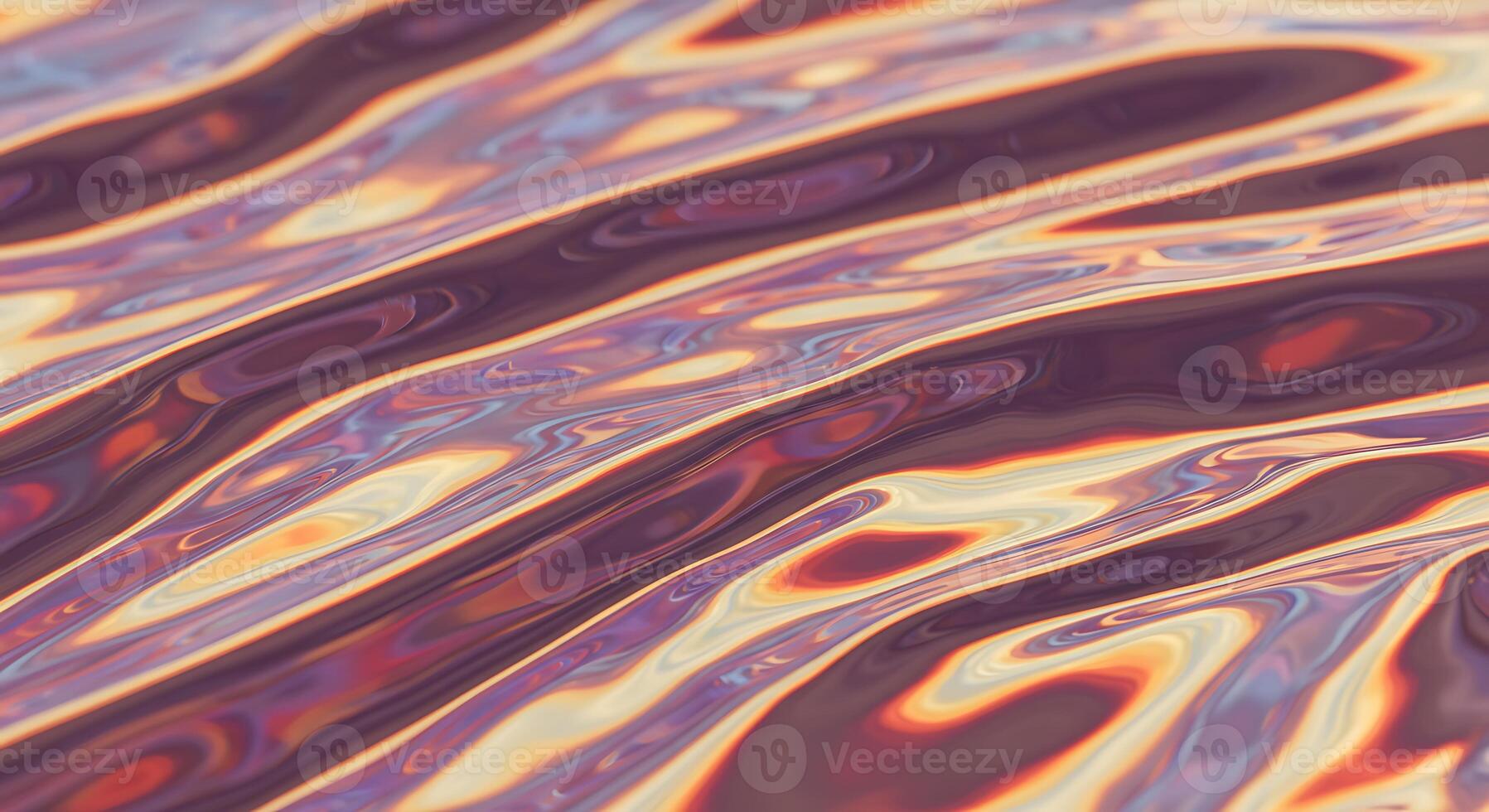 Abstract Colorful Liquid Surface with Swirling Patterns in Warm Tones photo