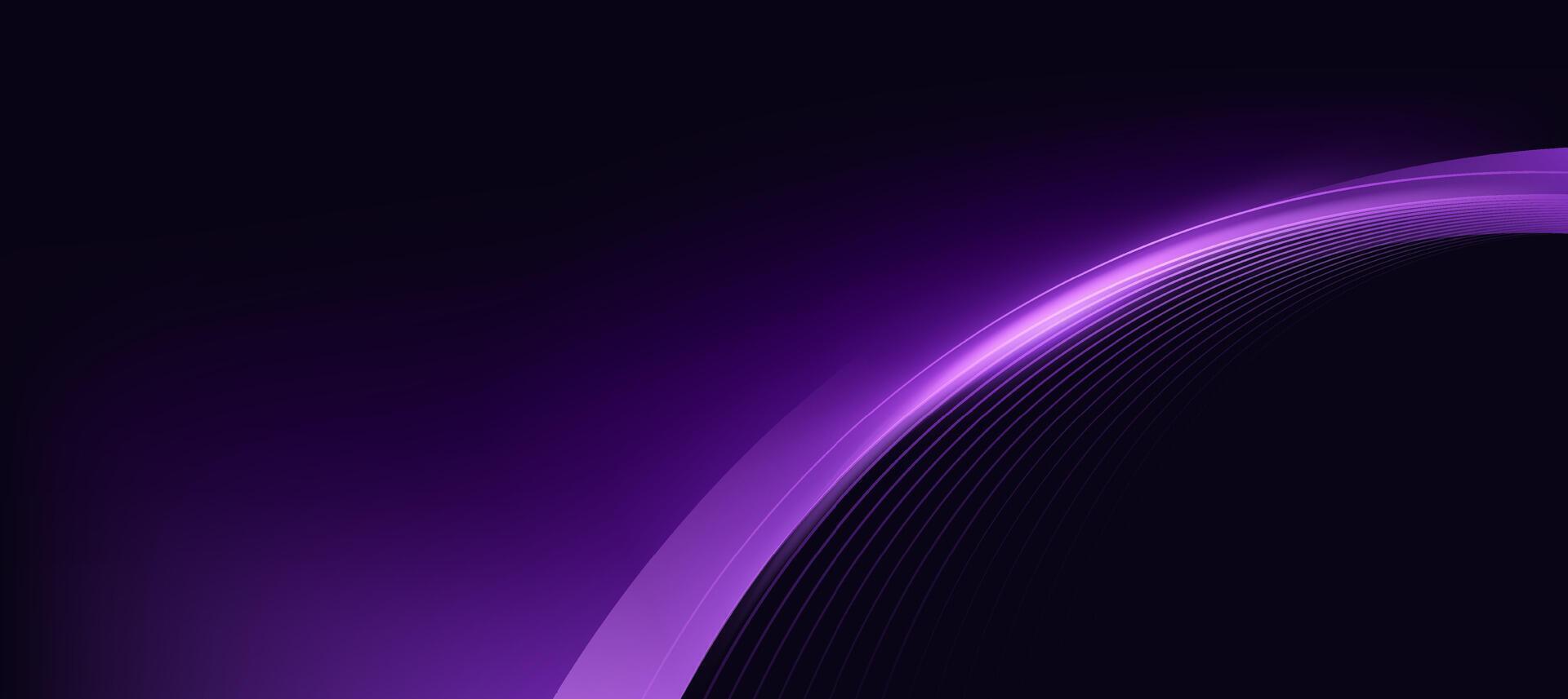 Modern abstract purple wave on dark background,tech banner, corporate business concept, hi-tech abstract background, illustration for business or presentation vector