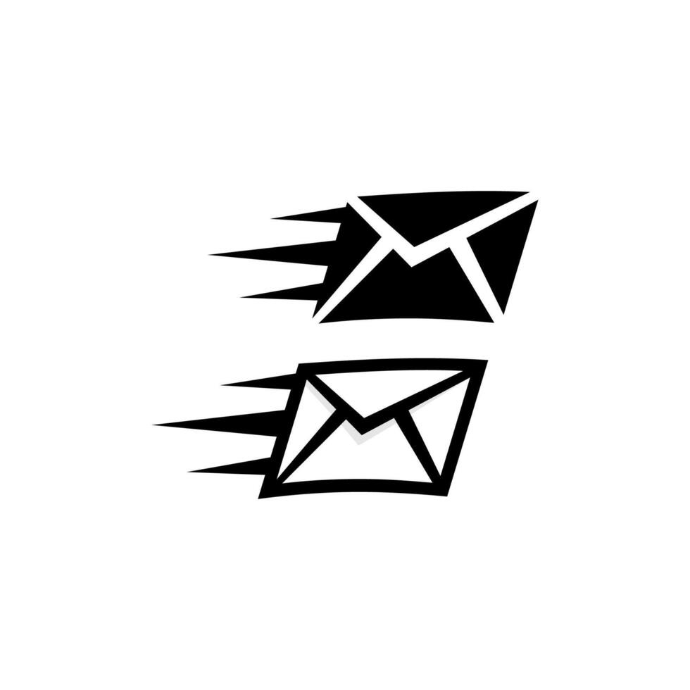 Fast mail simple design vector