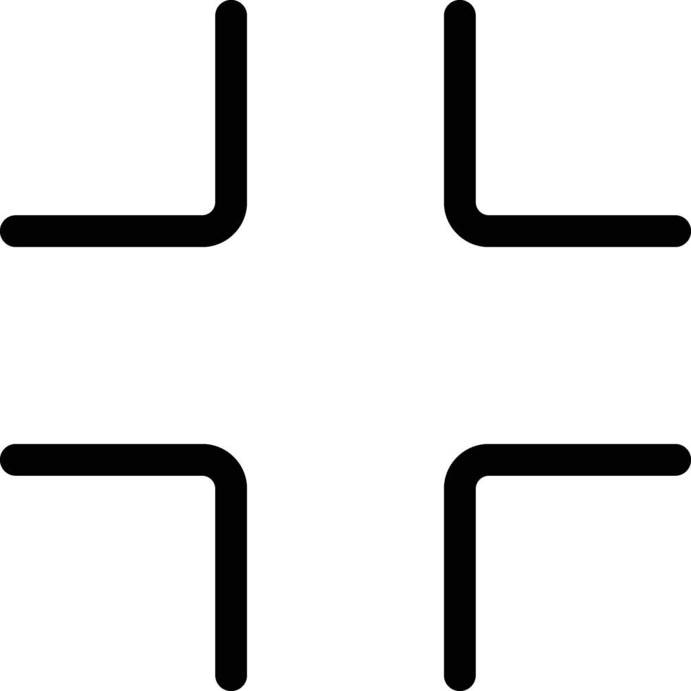 Full screen icon set. Expand size icons. Trim view sign. Enlarge screen symbols. arrows pointing outward expansion. extend image collection, vector
