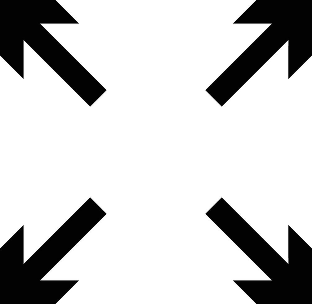 Full screen icon. extend image collection. Expand Reduce icons Button. Maximize icon symbol. Trim view sign. Arrows symbol. scalable big size window signs vector