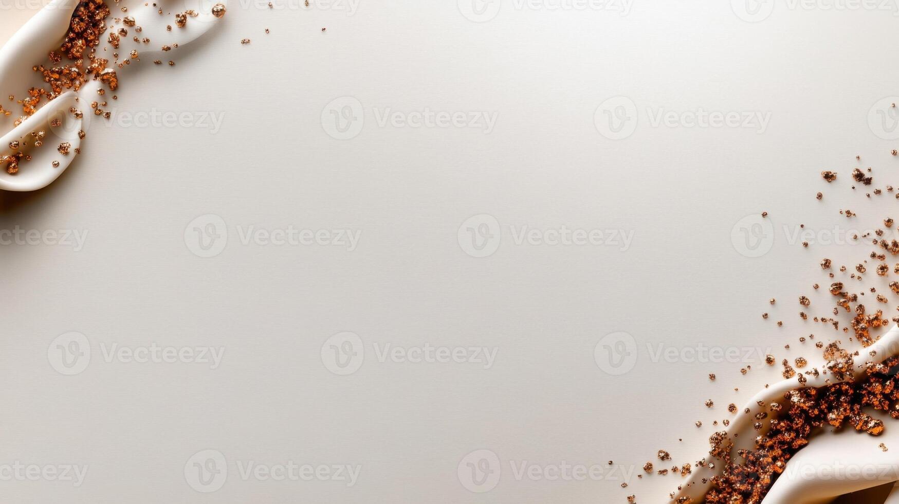 A creamy dessert base features a smooth texture, bordered by a crunchy topping that adds contrasting texture. The light background enhances the appetizing appearance, inviting the viewer photo