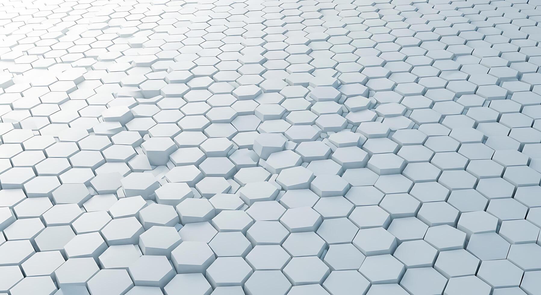 3d rendering of hexagonal pattern background photo