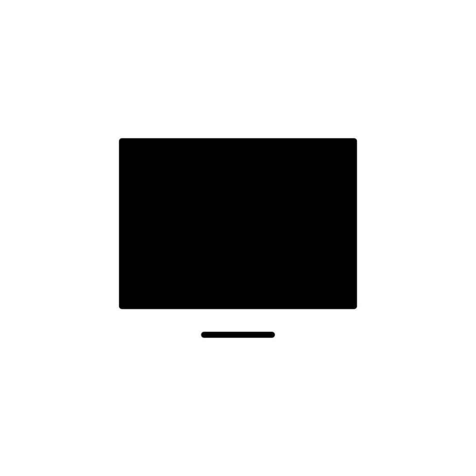 Screen View Solid Icon for Web Dashboard vector