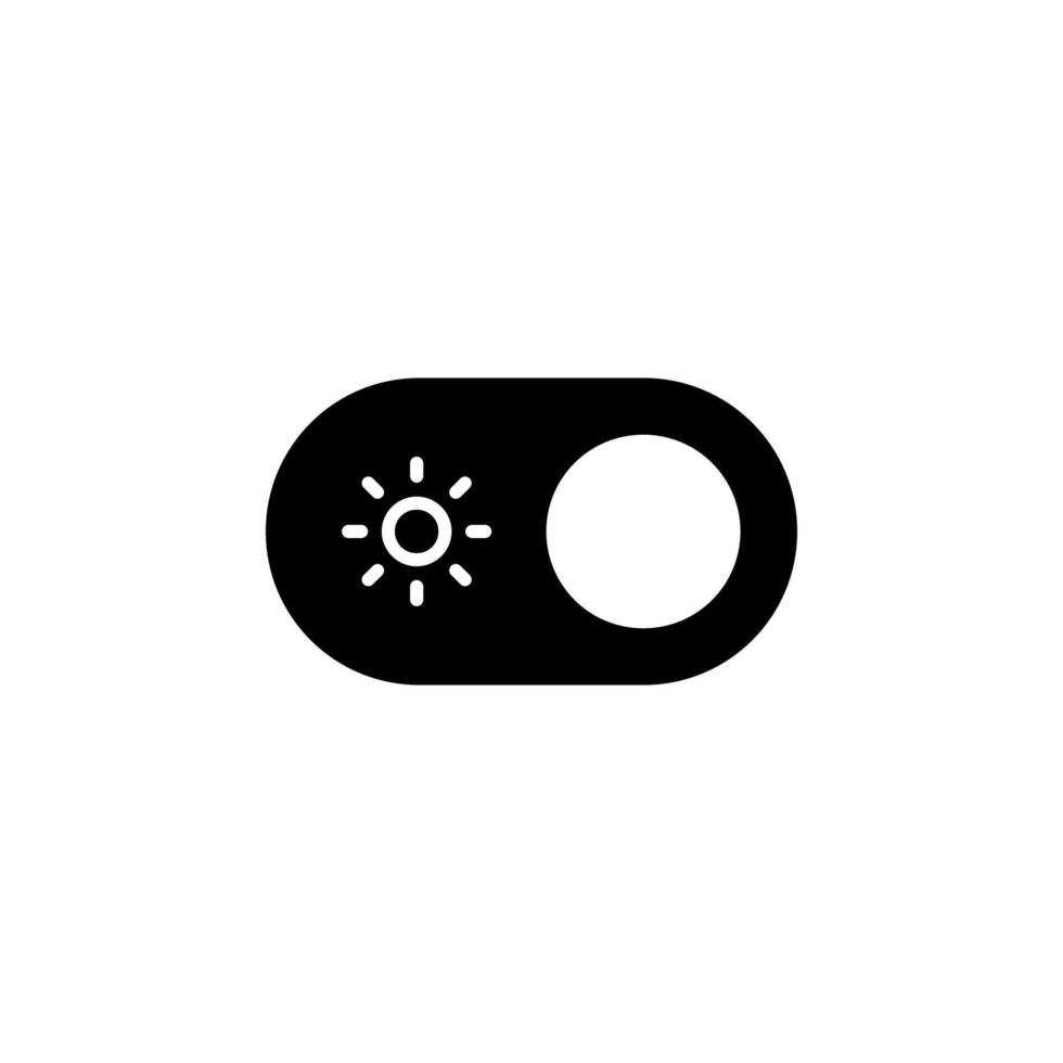 Day Mode Solid Icon for Smart Device vector