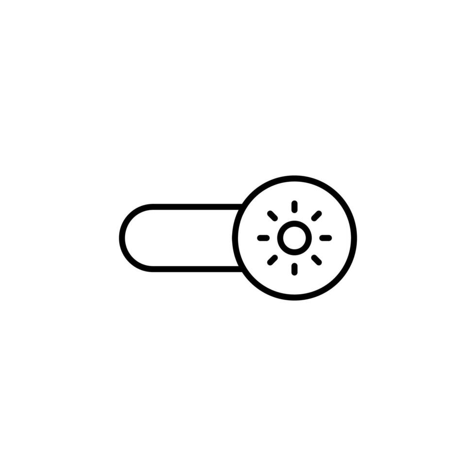 Brightness On Line Icon for User Interface vector