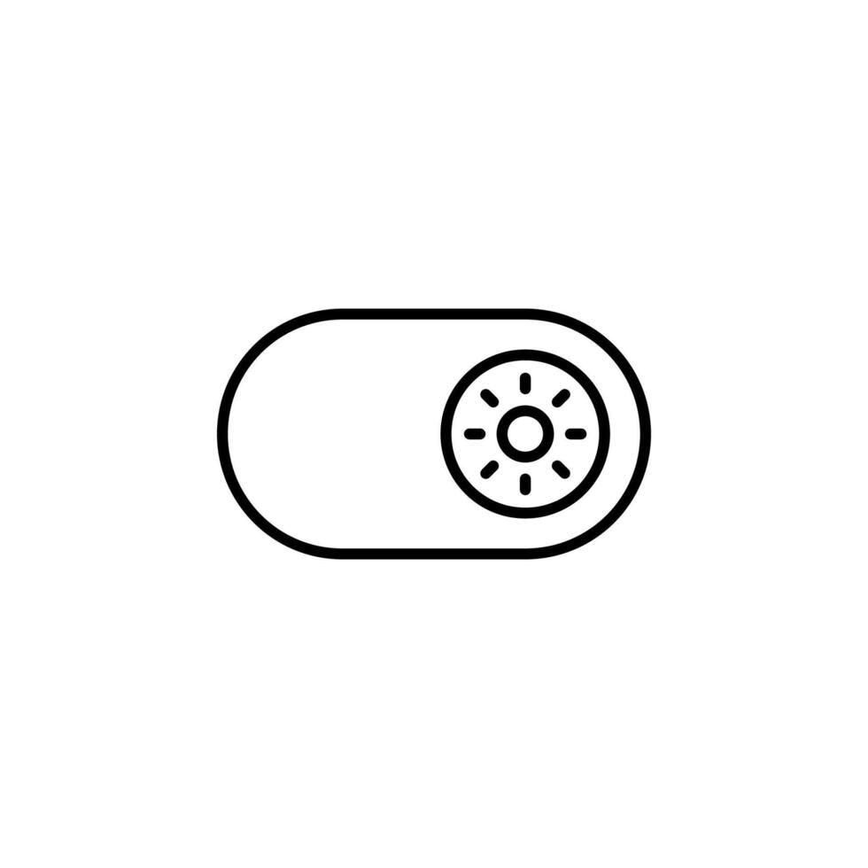 Day Mode Line Icon for Smart Device vector