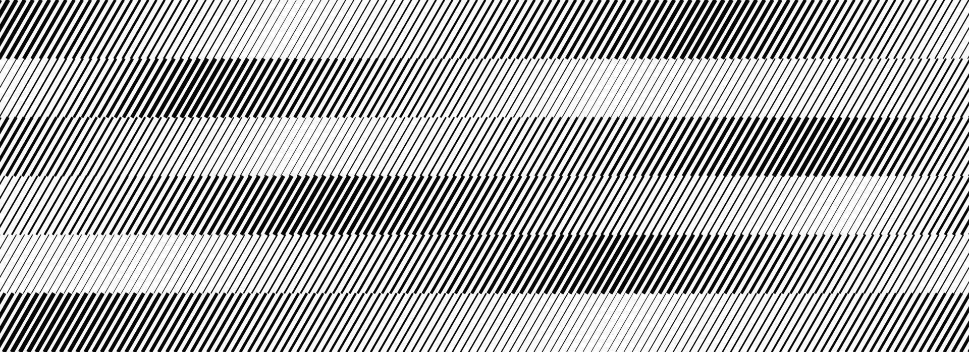 Oblique stripe halftone gradient texture. Diagonal line gradation background. Black and white parallel slanted wallpaper. Repeated striped pattern backdrop. Abstract effect concept vector