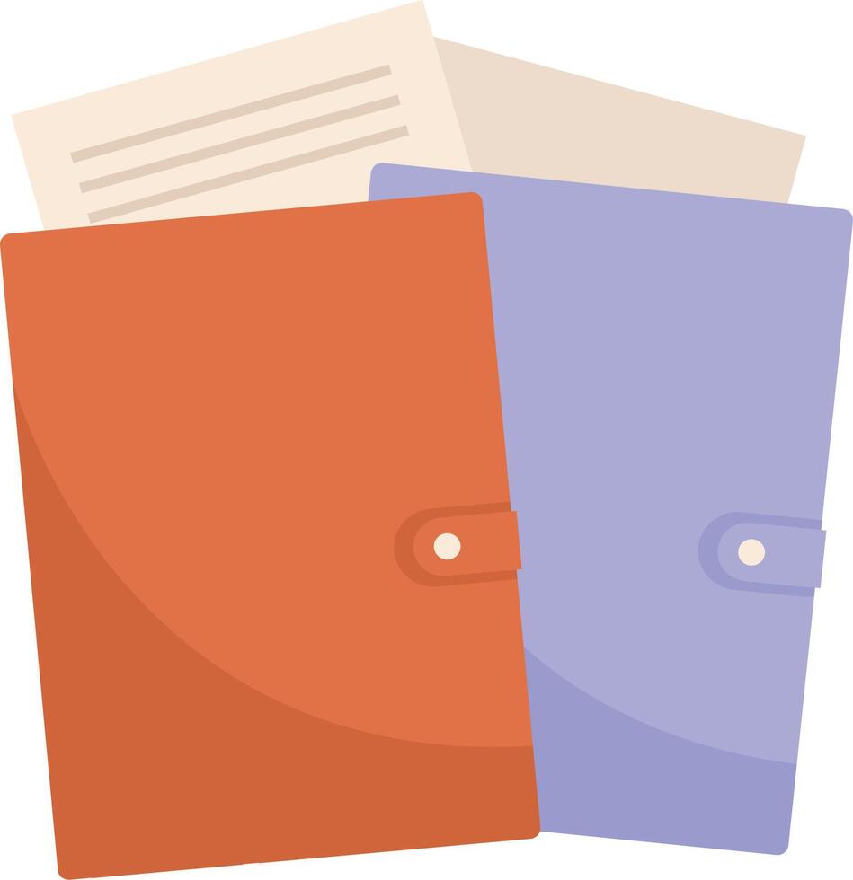 Folders With Documents vector