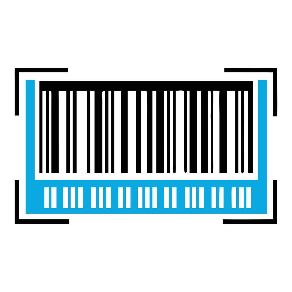 Modern Barcode Illustration Scan Code Product Symbol Design vector