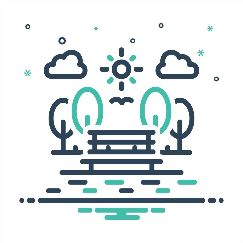 Mix icon public-spaces vector